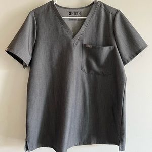 Graphite | Figs Catarina Scrub Top | Size Medium